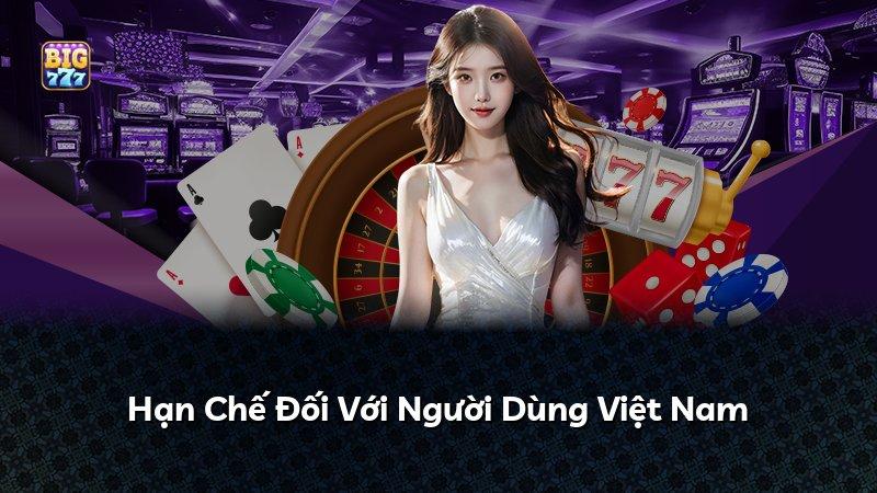 Hạn Chế Đối Với Người Dùng Việt Nam